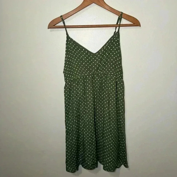 La vie  en rose green pin up babydoll style mini dress S - Picture 2 of 5